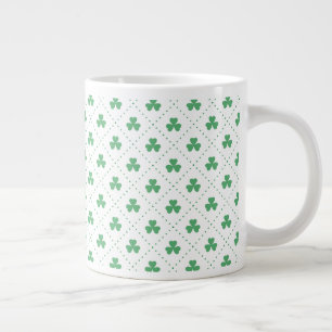 Clover Leaves Pattern St. Patrick's Day-53224 Large Coffee Mug