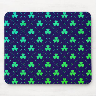 Clover Leaves St. Patrick's Day Pattern-53223 Mouse Mat