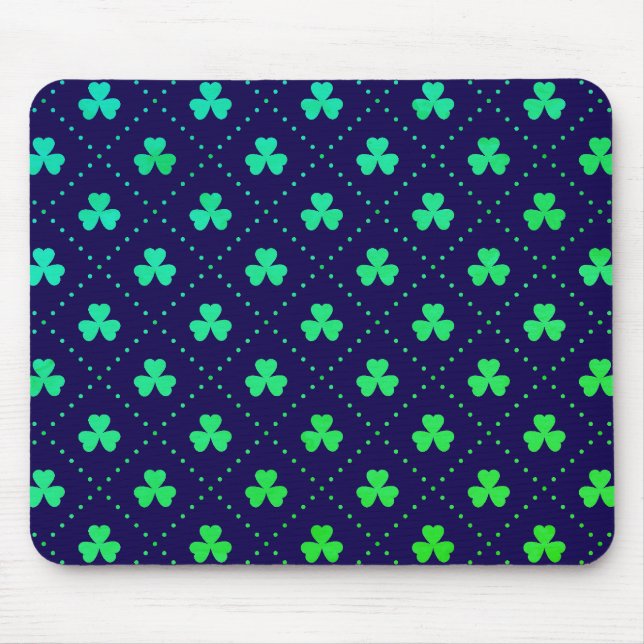 Clover Leaves St. Patrick's Day Pattern-53223 Mouse Mat (Front)
