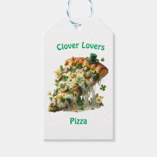 Clover Lovers Pizza St. Patrick’s Day Gift Tags