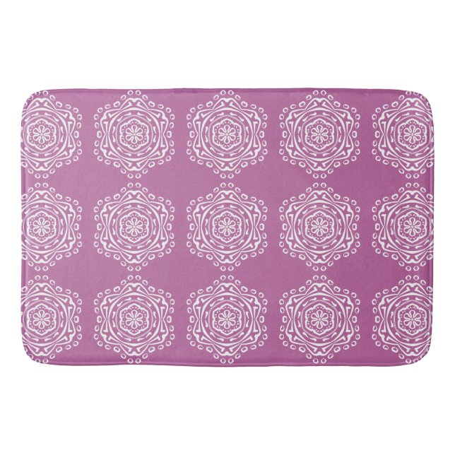 Clover Mandala Bath Mat (Front)