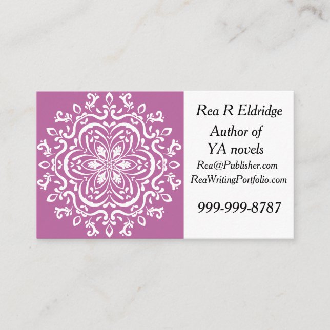 Clover Mandala Business Card (Front)