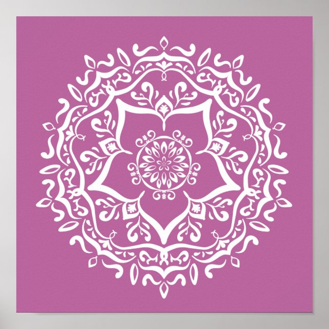 Clover Mandala Poster (Front)