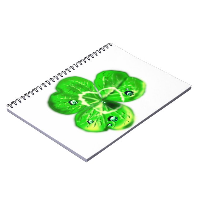 Clover Notebook - Dew Drops - Your Colours (Left Side)