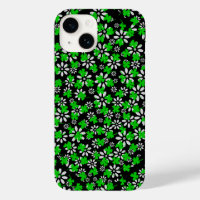 Clover pattern 01w Black BG