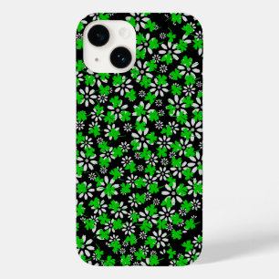 Clover pattern 01w Black BG Case-Mate iPhone 14 Case