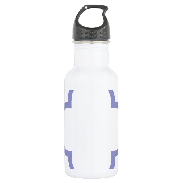 Clover Pattern 1 Violet Tulip 532 Ml Water Bottle (Front)