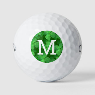 Clover Pattern Customise Your Own Monogrammed Golf Balls
