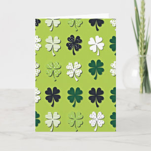 Clover Pattern Lucky Day Card