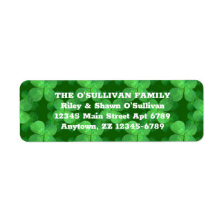 Clover Pattern Lucky Green Botanical Irish