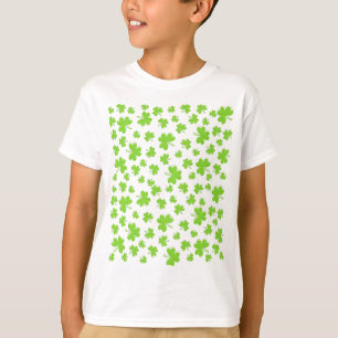 clover pattern Lucky Little One T-Shirt