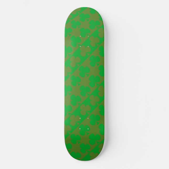 Clover Pattern Skateboard (Front)