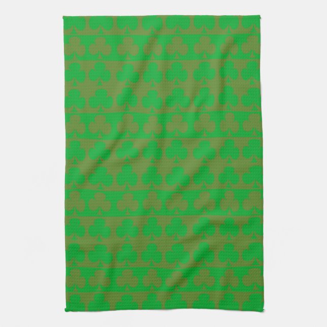 Clover Pattern Tea Towel (Vertical)
