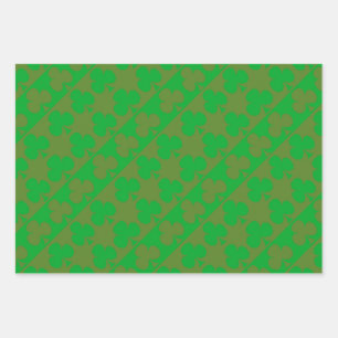 Clover Pattern Wrapping Paper Sheet