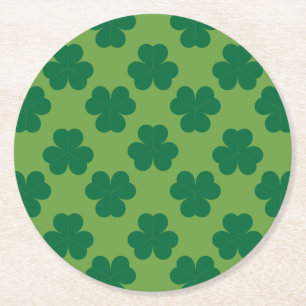 Clover Round Paper Coaster