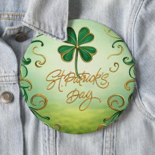 Clover Saint Patrick's Day 6 Cm Round Badge