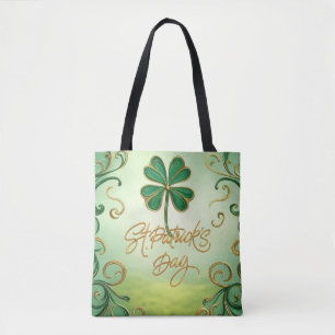 Clover Saint Patrick's Day Tote Bag