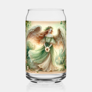 Clover Serenity Angel Can Glass