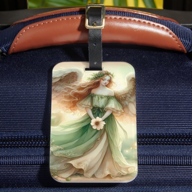 Clover Serenity Angel Luggage Tag (Front Insitu 2)