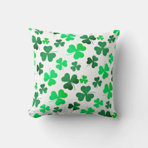 Clover Shamrock Irish Green Spring St Patricks Day Cushion