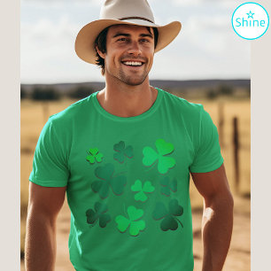 Clover Shamrock Irish Green Spring St Patricks Day T-Shirt