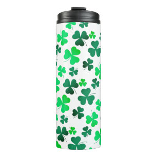 Clover Shamrock Irish Green Spring St Patricks Day Thermal Tumbler