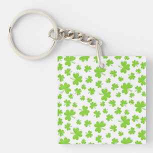 clover shamrock Lucky Key Ring