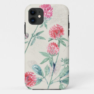 Clover, shamrock on beige.  iPhone 11 case