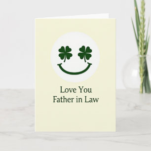 Clover Smile Father In Law Card