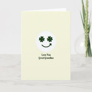 Clover Smile Great Grandma Card