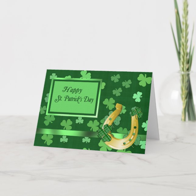 Clover St Patrick Card (Front)