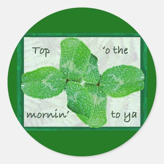 Clover St Patty's Day Sticker (Front)