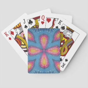 Clover Tie Dye Bicycle Playing Cards