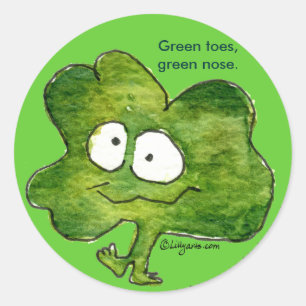 Clover Toes Irish Shamrock Sticker