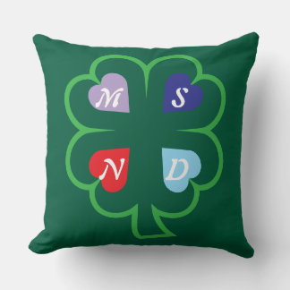 Clover with hearts  cushion
