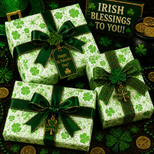 Cloverlight Waltz Wrapping Paper Sheet