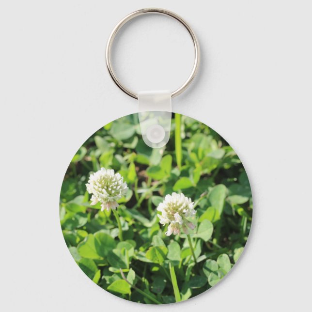 Clovers and Flowers Key Ring (Front)