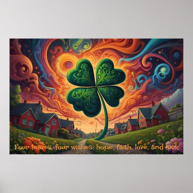 Clover's Charm: A Journey of Luck Poster (Front)