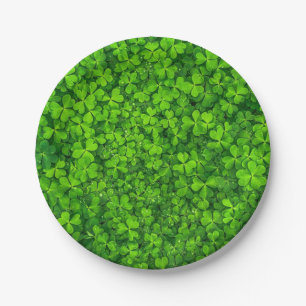 Clovers Paper Plate