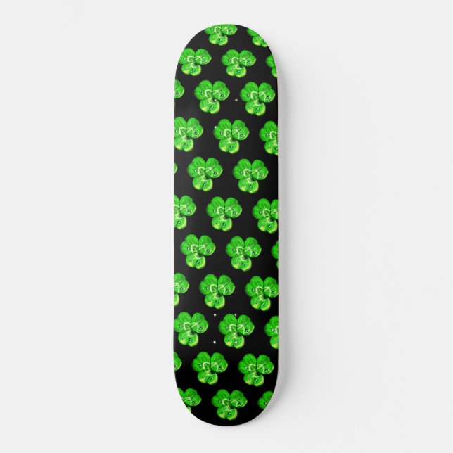 Clovers Skateboard - Custom Colours (Front)