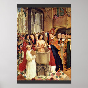 Clovis' Baptism By Meister Des Heiligen Ägidius (B Poster