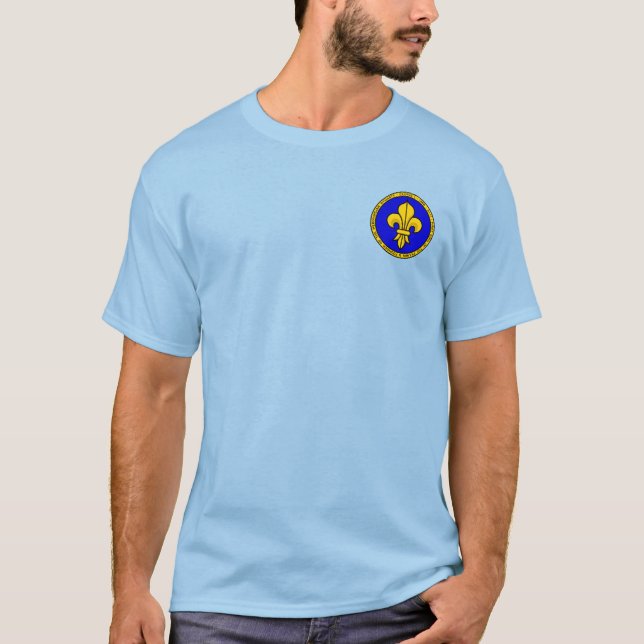 Clovis I Blue and Gold Seal Shirt (Front)