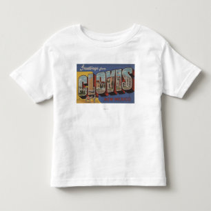 Clovis, New Mexico - Large Letter Scenes Toddler T-Shirt