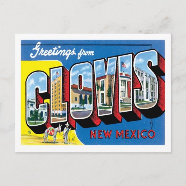 Clovis NM United States City Postcard (Front)