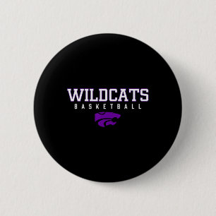 Clovis Wildcats Logo Sketll Hs 6 Cm Round Badge