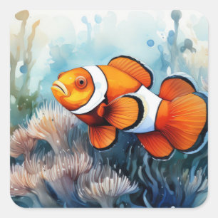 Clowfish Square Sticker