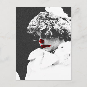 Clown 3 pccnm postcard