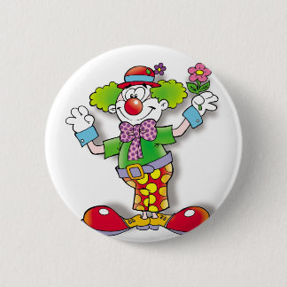 Clown 6 Cm Round Badge