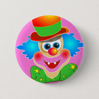 Clown 6 Cm Round Badge