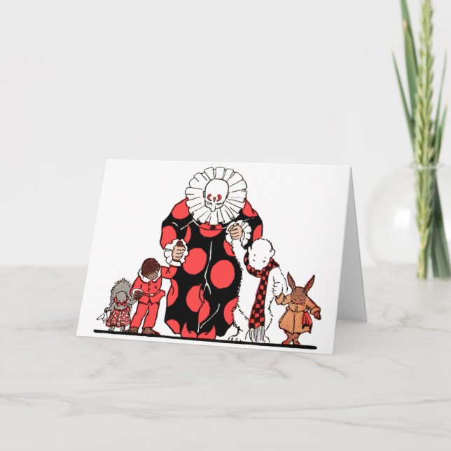 clown and friends take their bow card (Front)